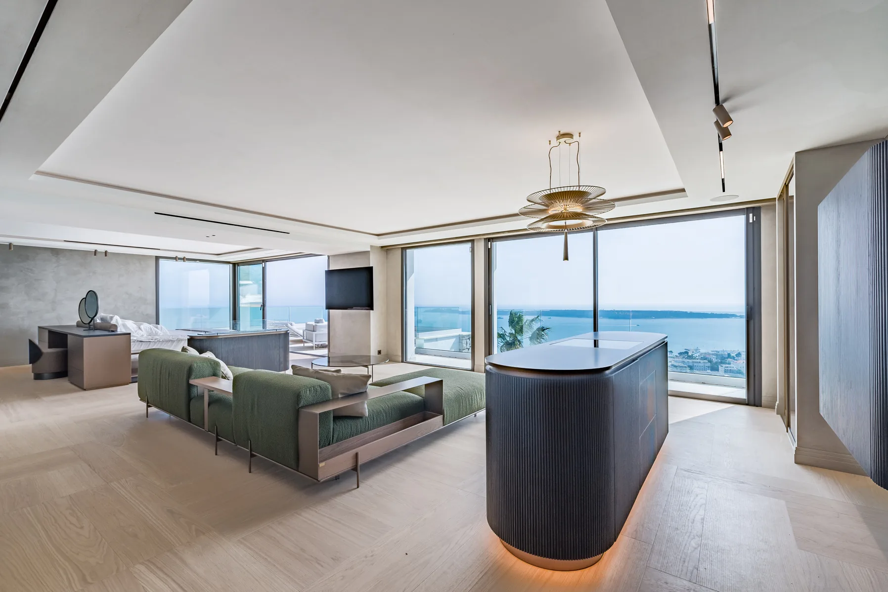 Suite parentale 100 m² avec lounge privé et coiffeuse design