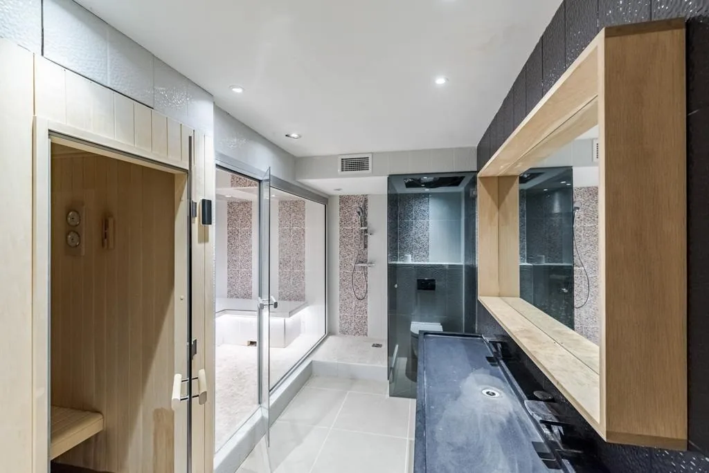 Espace bien-être : sauna, hammam, douches